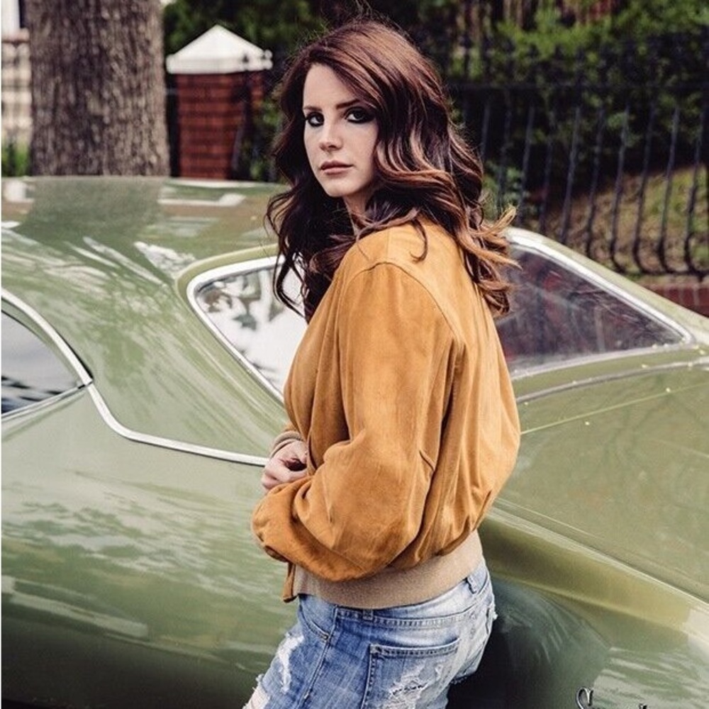 Suede oversized bomber jacket